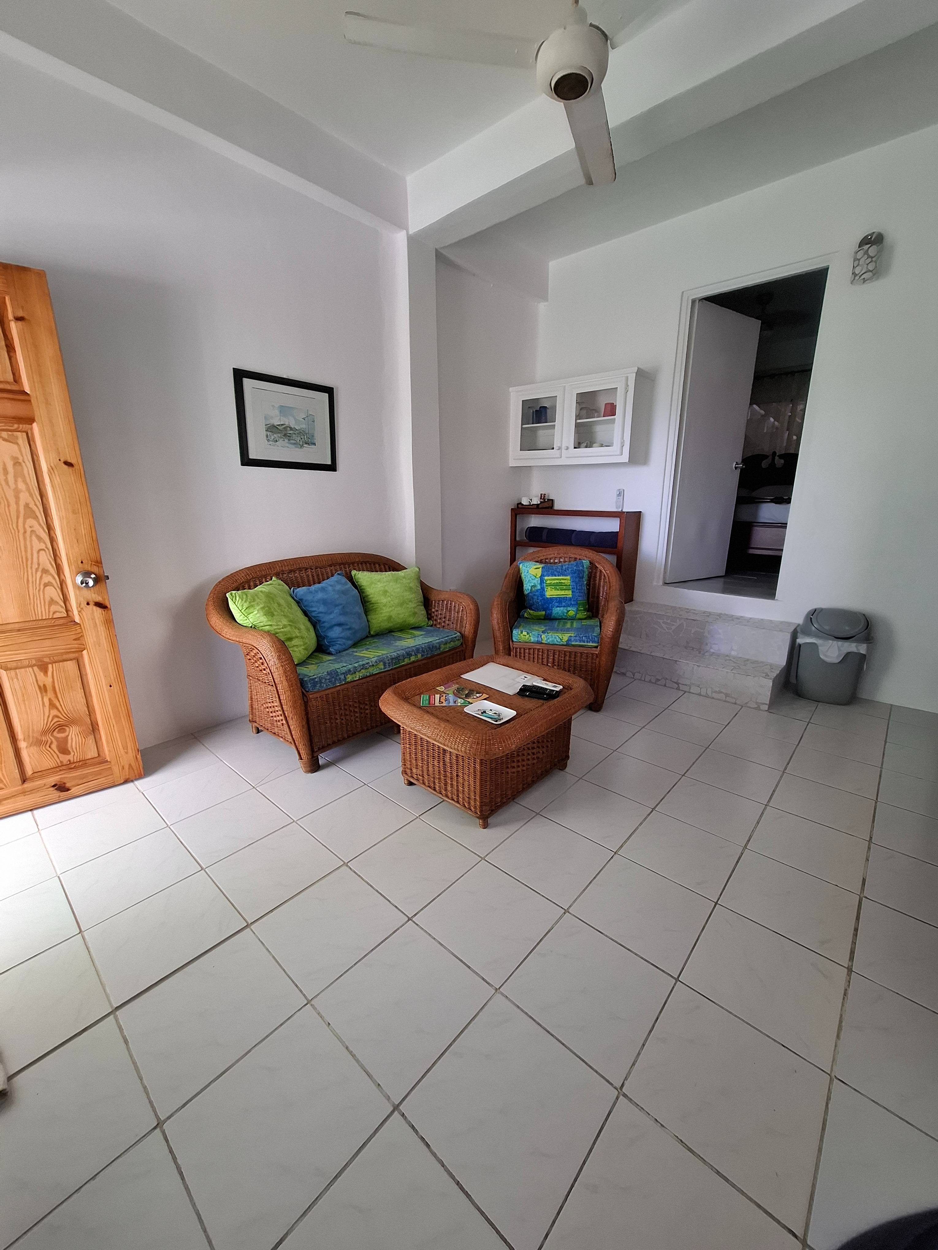 Seating area – Apartment 1 at Apartment Espoir, Saint Lucia