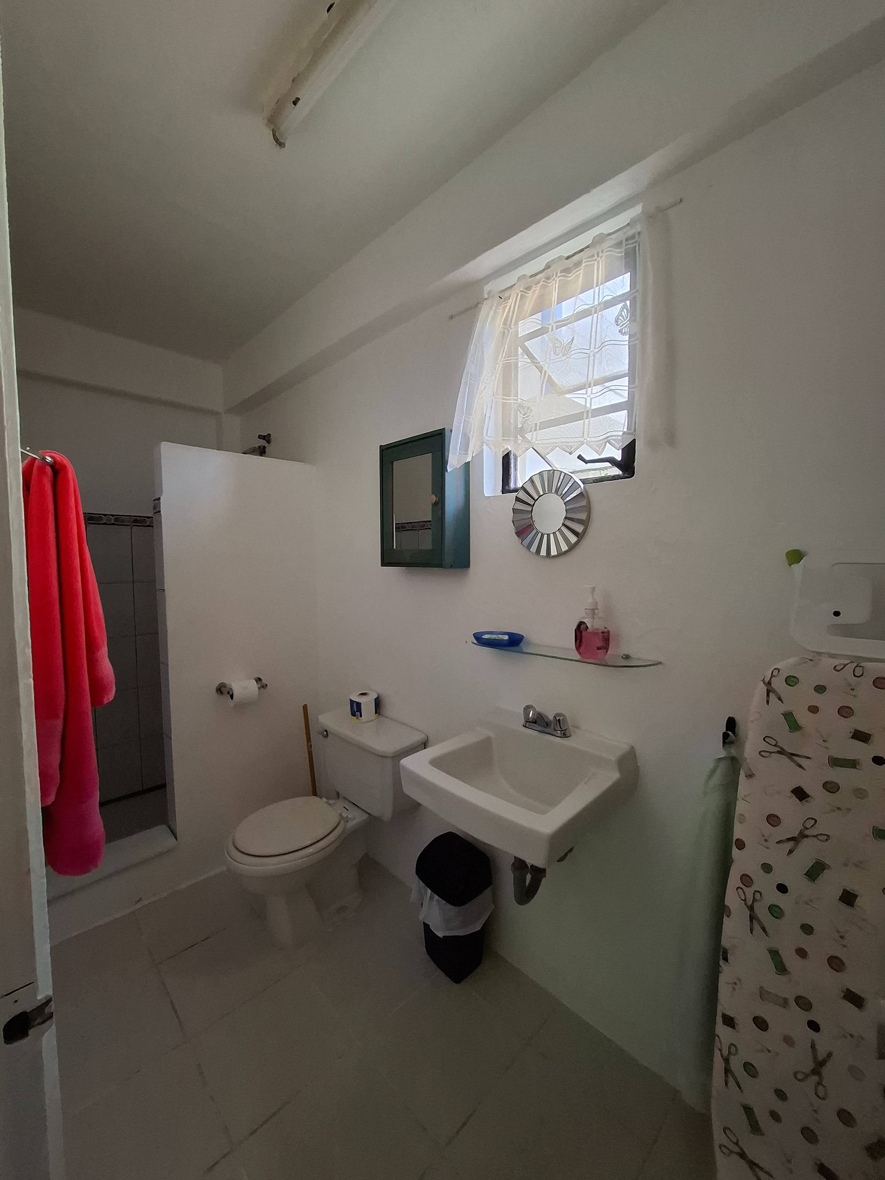 Bathroom WC – Apartment 1 at Apartment Espoir, Saint Lucia
