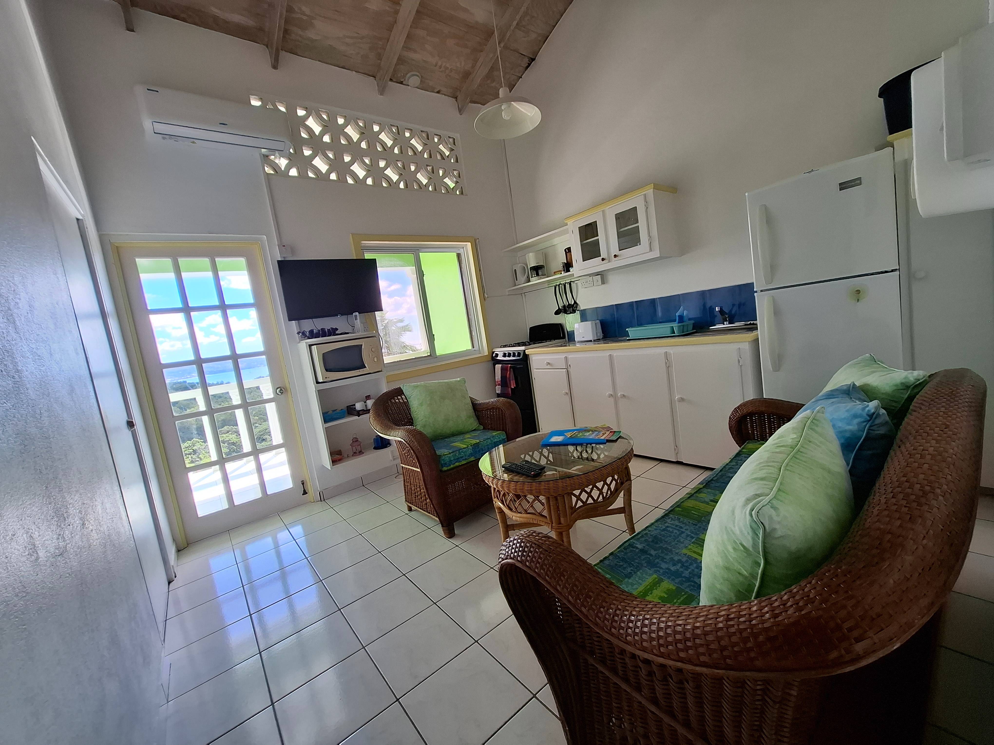 Livingroom – Apartment 10 at Apartment Espoir, Saint Lucia