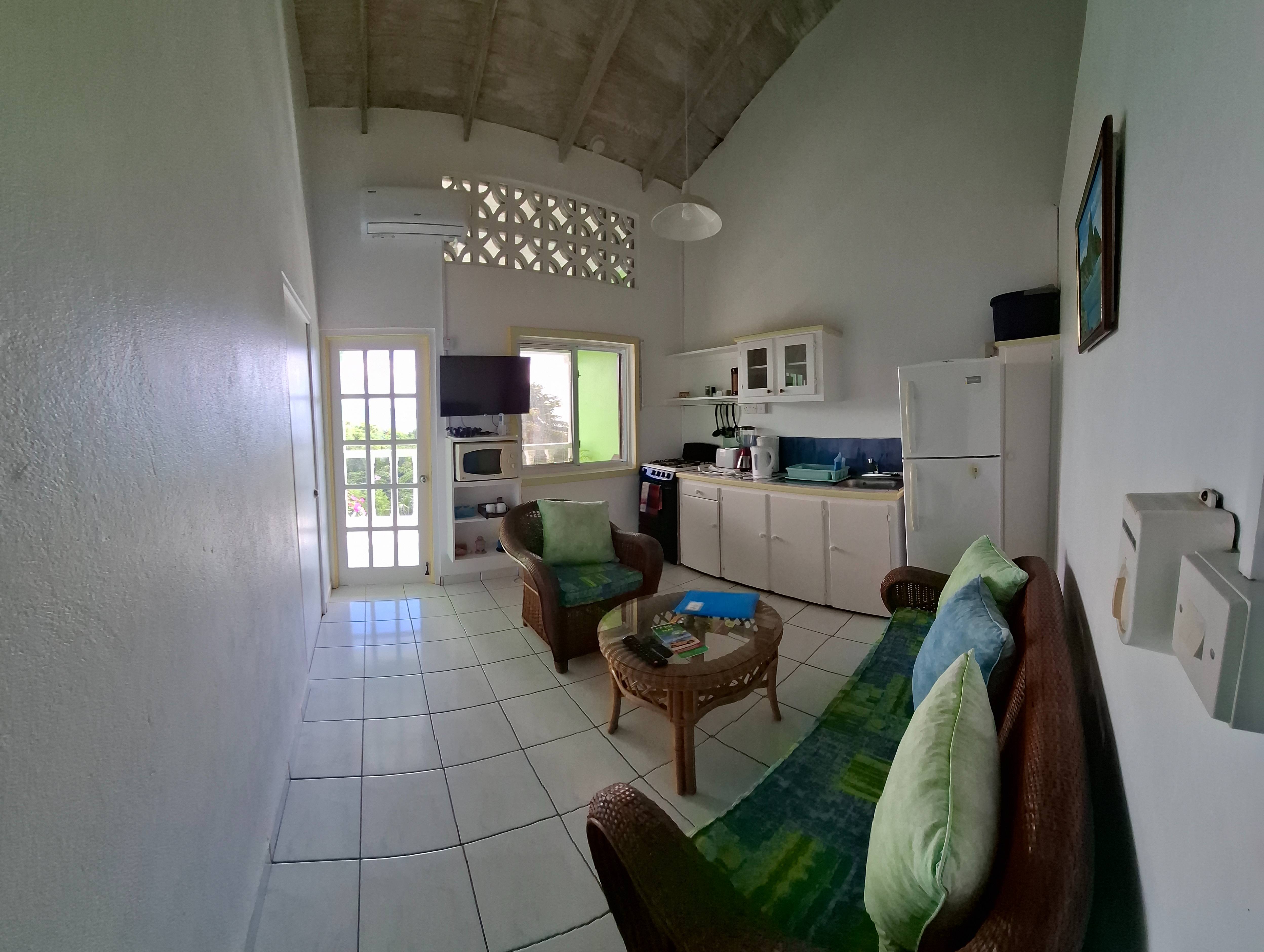 Kitchen livingroom – Apartment 10 at Apartment Espoir, Saint Lucia