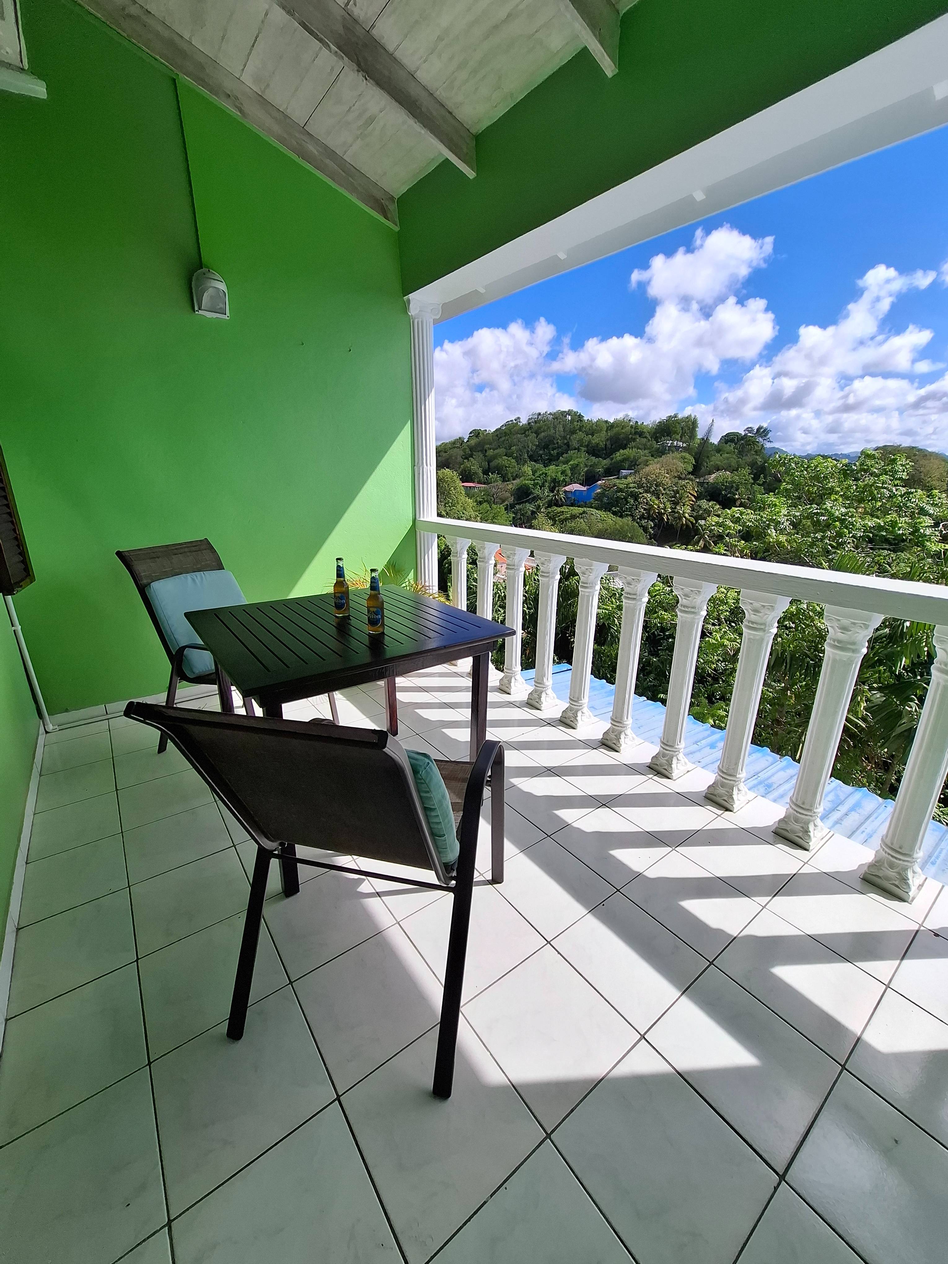 Balcony – Apartment 9 at Apartment Espoir, Saint Lucia
